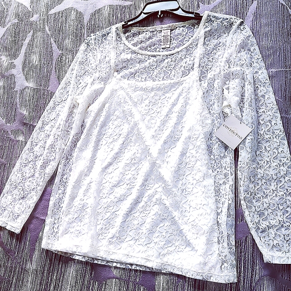 Covington ladies camisole w/ lace cover - Picture 1 of 1